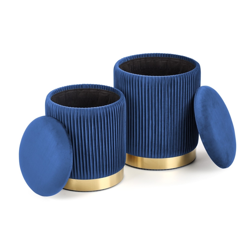 SET 2x Tabacco MONTY diametro 36/66 cm blu/oro