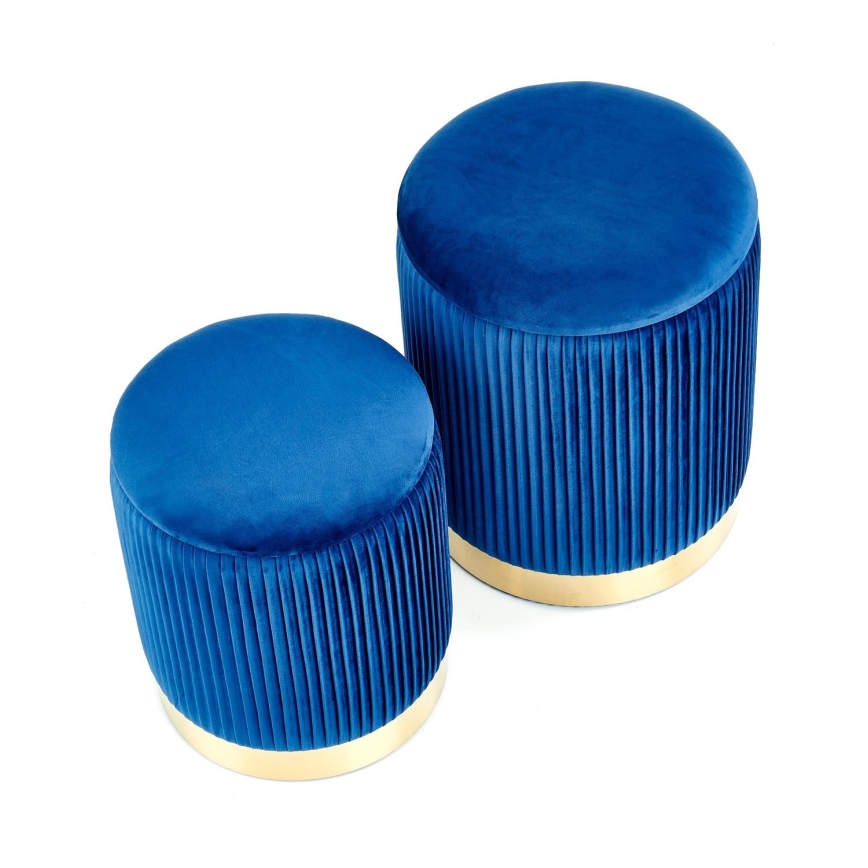 SET 2x Tabacco MONTY diametro 36/66 cm blu/oro