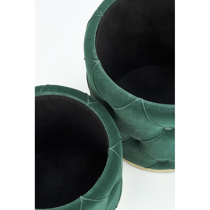 SET 2x Tabacco POLLY diametro 40/44 cm verde/oro
