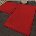 SET 2x Tappetino da bagno 60x100 cm rosso