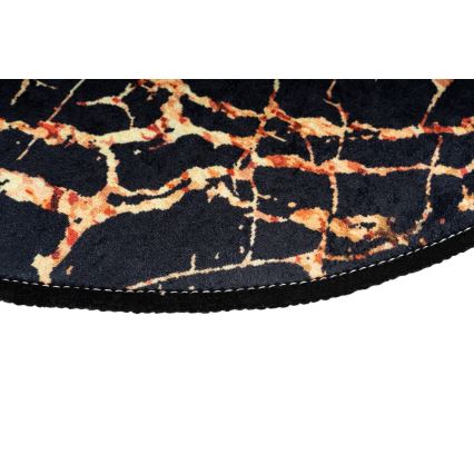 SET 2x Tappeto da bagno GOLDES 60x100 cm nero/oro