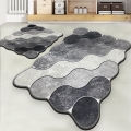 SET 2x Tappeto da bagno CIRCLE 60/100 cm grigio