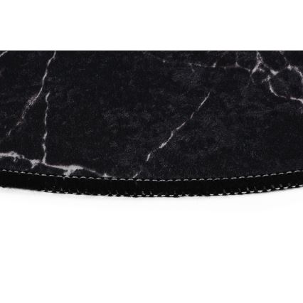 SET 2x Tappeto da bagno MARBLE 50x60/60x100 cm nero