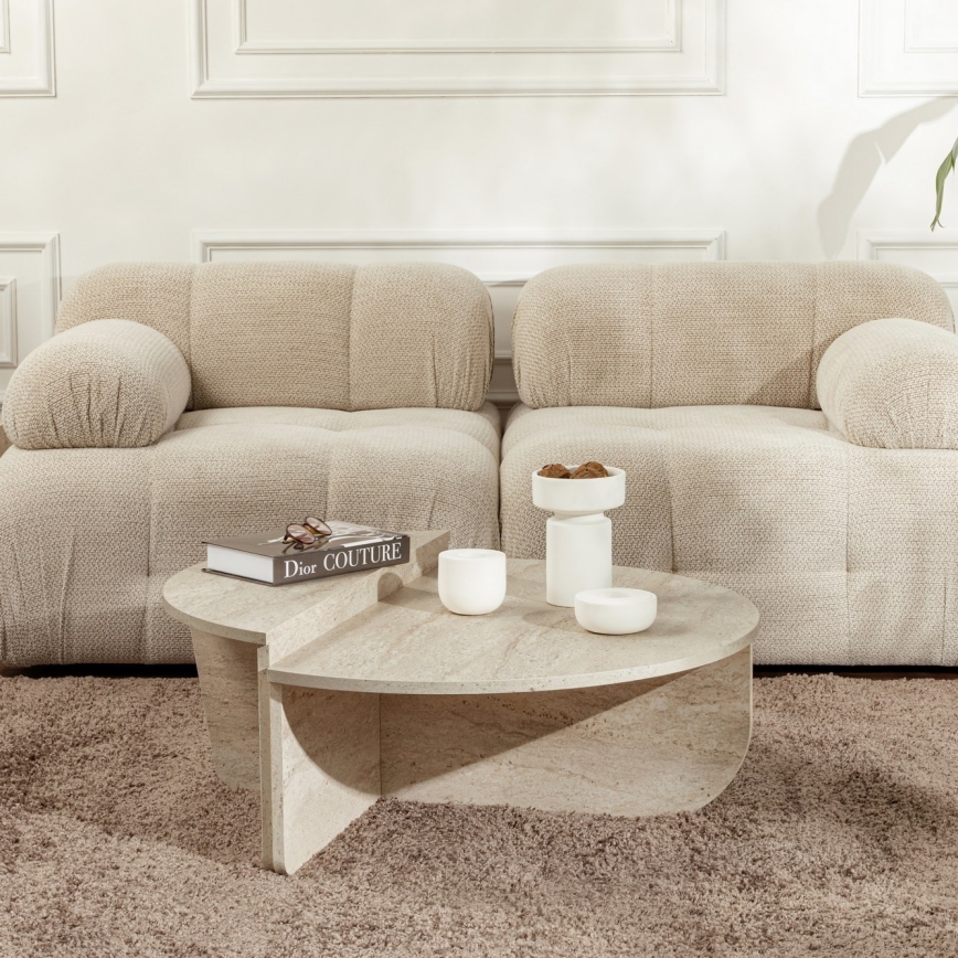 SET 2x Tavolino ORION beige