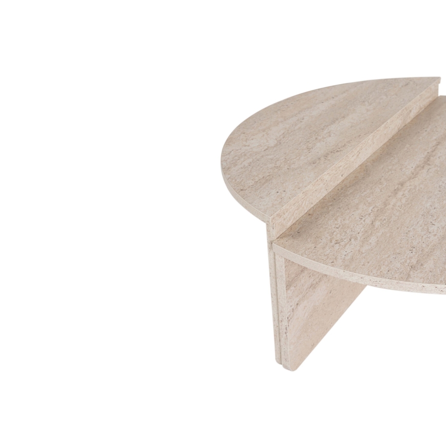 SET 2x Tavolino ORION beige