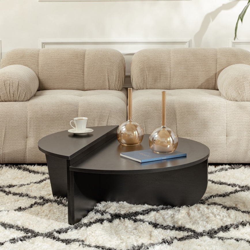 SET 2x Tavolino ORION nero