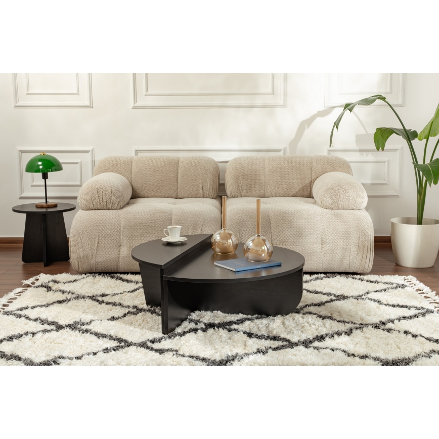SET 2x Tavolino ORION nero