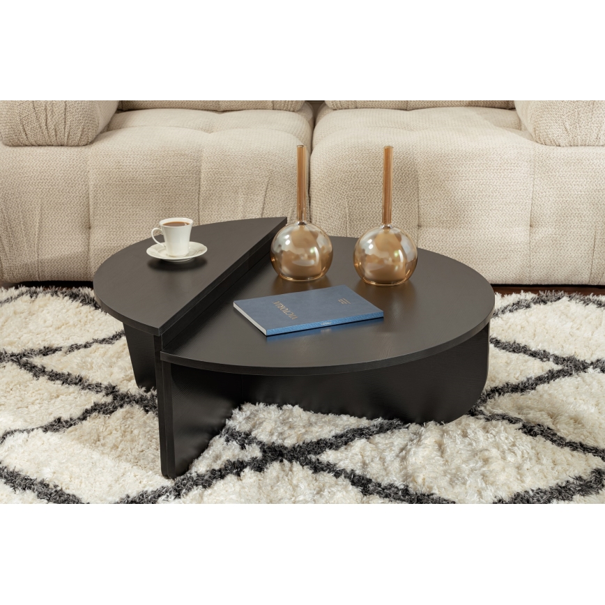 SET 2x Tavolino ORION nero
