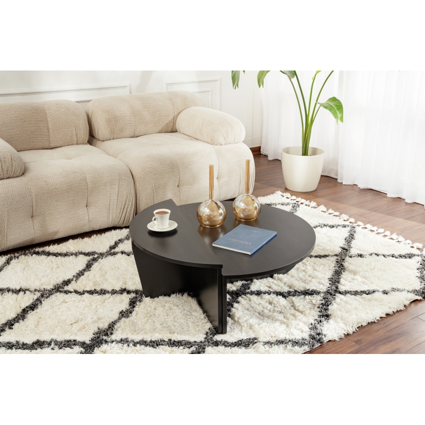SET 2x Tavolino ORION nero