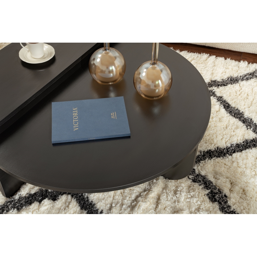 SET 2x Tavolino ORION nero