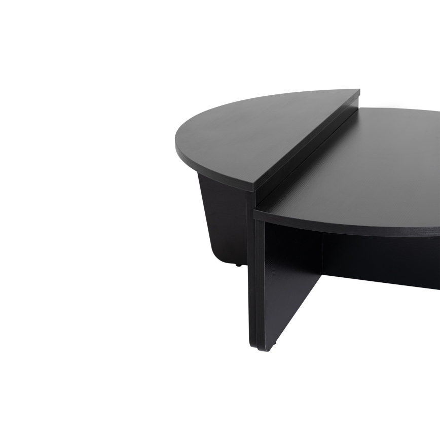 SET 2x Tavolino ORION nero