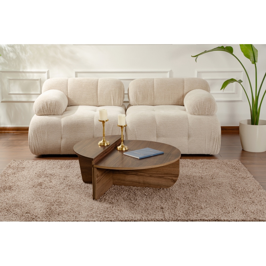 SET 2x Tavolino ORION noce