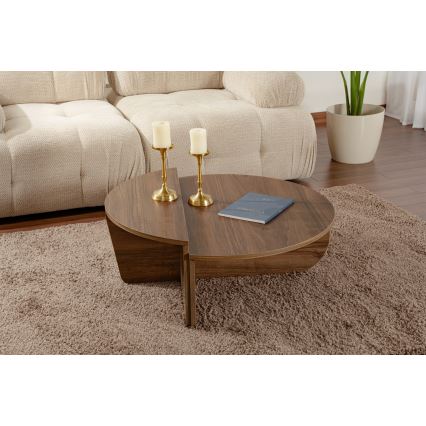 SET 2x Tavolino ORION noce