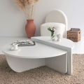 SET 2x Tavolino PODIUM bianco