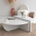SET 2x Tavolino PODIUM bianco