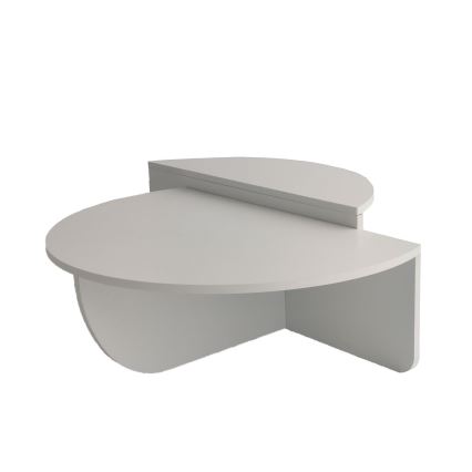 SET 2x Tavolino PODIUM bianco