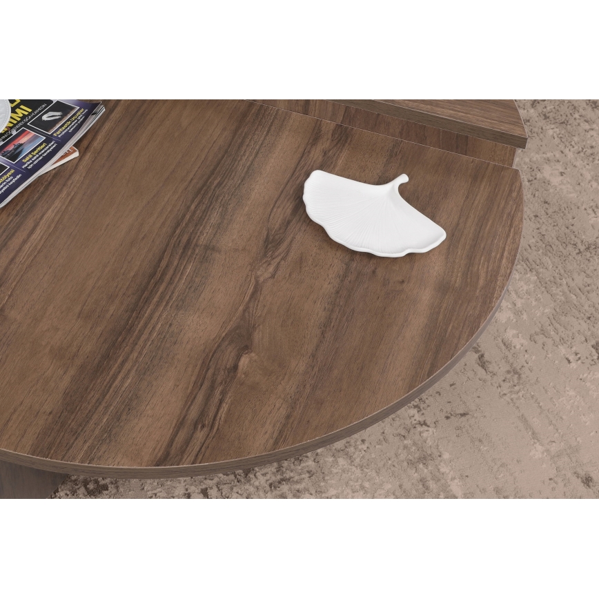 SET 2x Tavolino PODIUM marrone