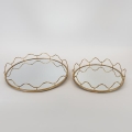 SET 2x Vassoio decorativo diametro 39/30,5 cm