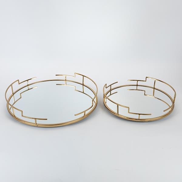SET 2x Vassoio decorativo diametro 39/30,5 cm