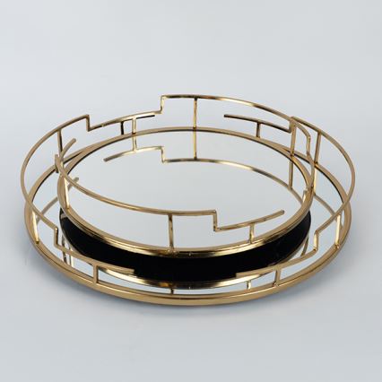 SET 2x Vassoio decorativo diametro 39/30,5 cm
