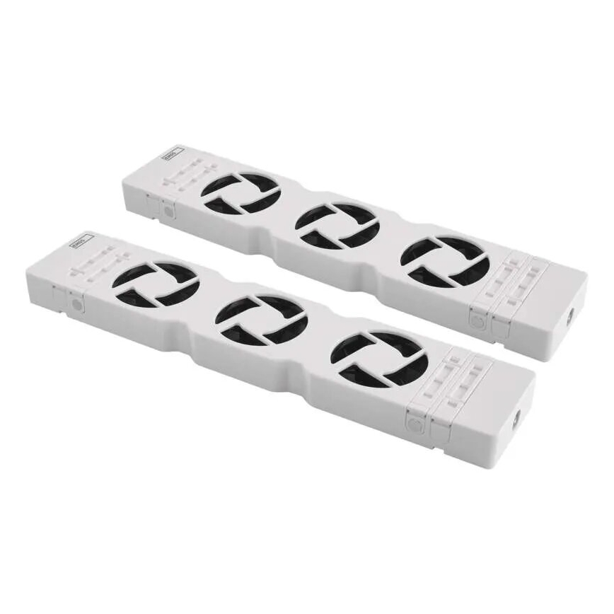 SET 2x Ventola del radiatore 5/230V bianco