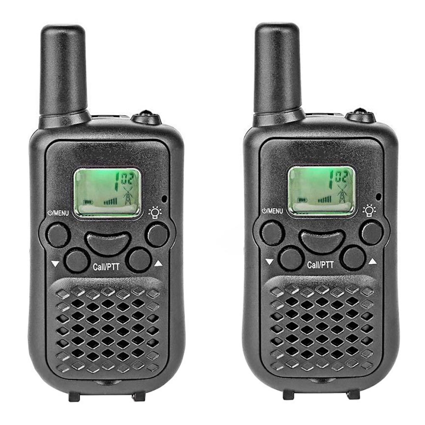 SET 2x Walkie-talkie con luce LED 3xAAA gamma 5 km