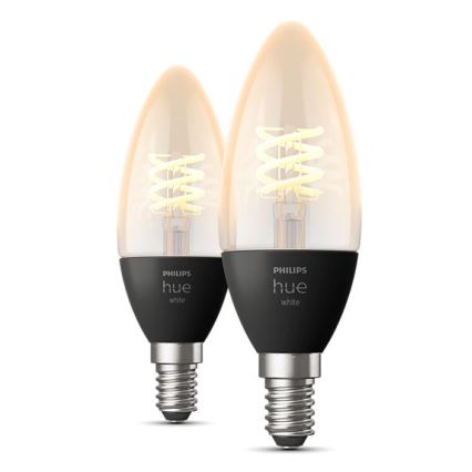 SET 2xLED Lampadina Dimmerabile Philips Hue WHITE FILAMENT E14/4,5W/230V 2100K