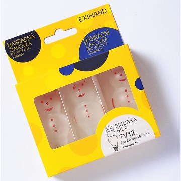 SET 3 pz Lampadina di ricambio FIGURINE E10/20V/0,1A bianca Fatto in Europa