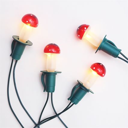 SET 3 pz Lampadina di ricambio MUSHROOM E10/20V/0,1A rossa Fatto in Europa