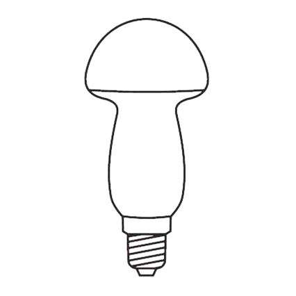 SET 3 pz Lampadina di ricambio MUSHROOM E10/20V/0,1A rossa Fatto in Europa