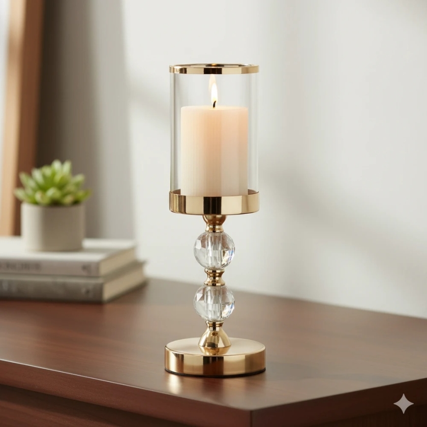 Set 3x candele LED BRILLO, LED/3xAAA, colore crema + telecomando