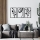 SET 3x Decorazione da muro 78x39 cm fiori metallo
