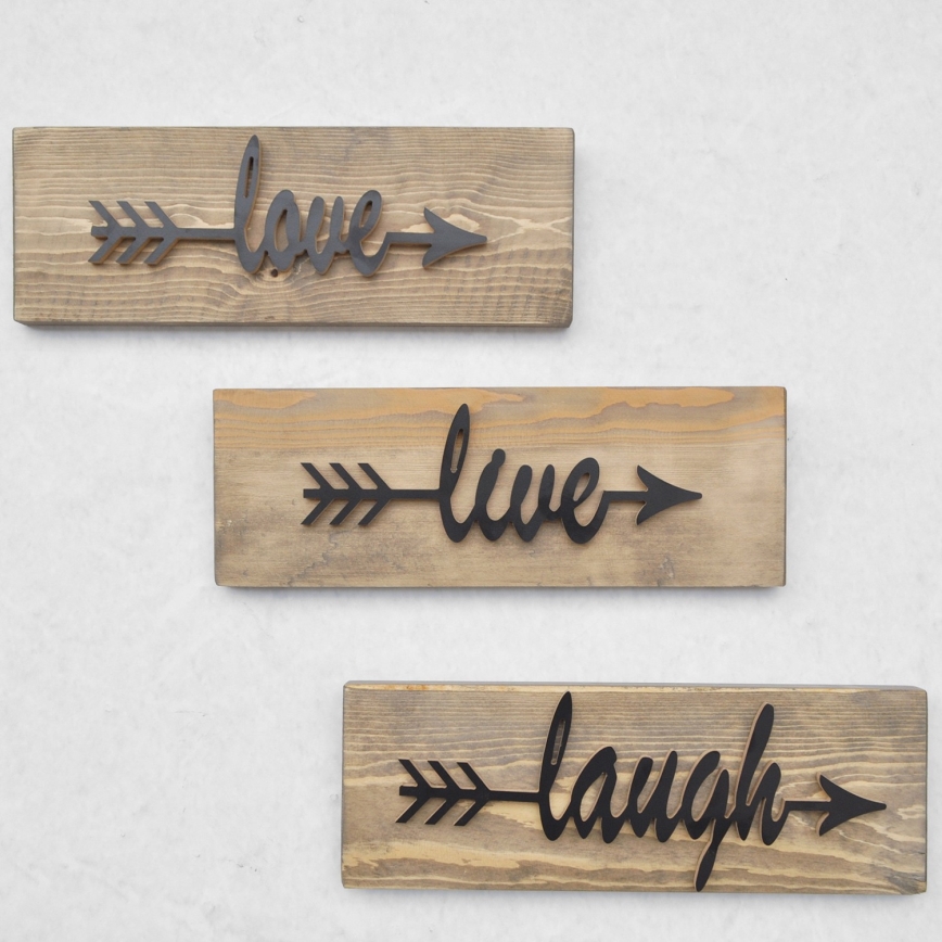 SET 3x Decorazione murale abete