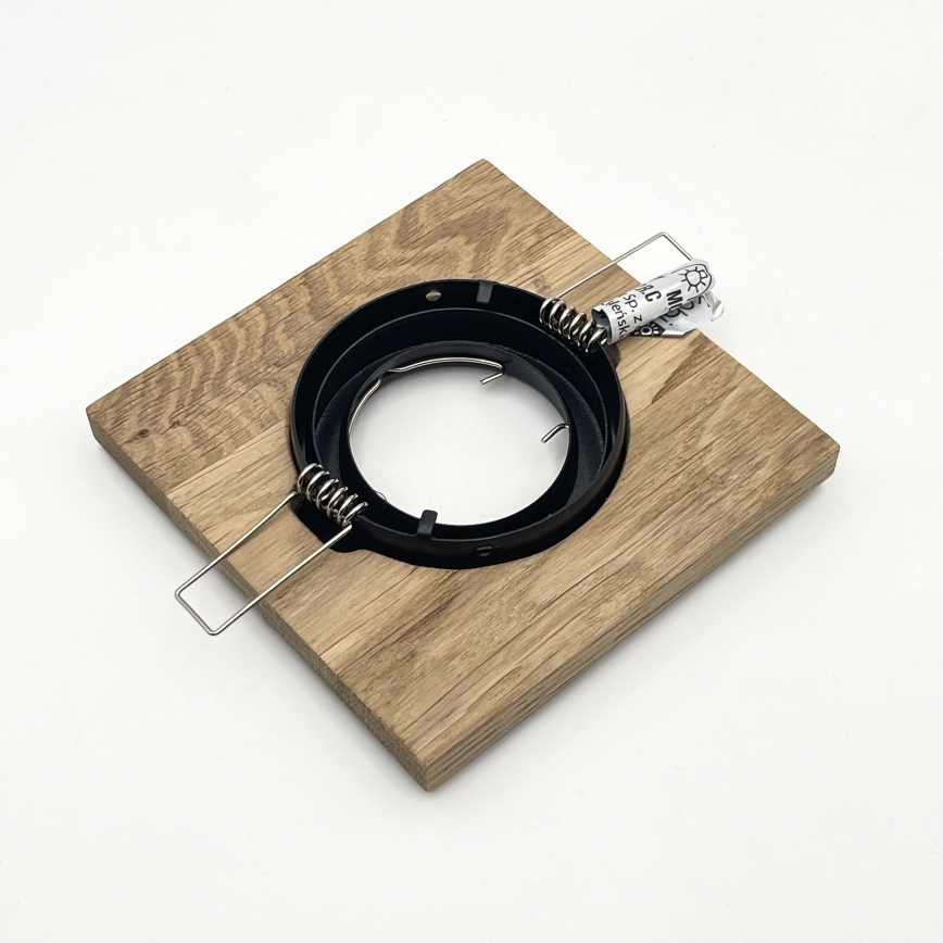 SET 3x Lampada da incasso TOBBY 1xG9/20W/230V 11,5x11,5 cm quercia/nero