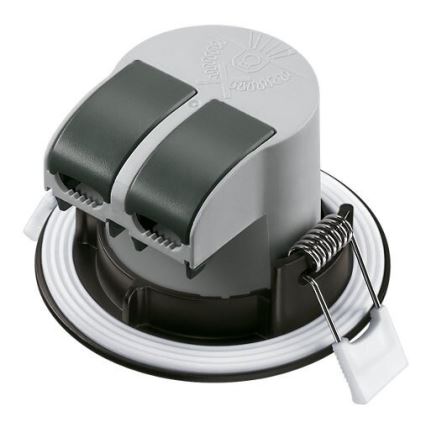 SET 3x Lampada LED da incasso per bagni LED/5,5W/230V 2700K IP65 nero