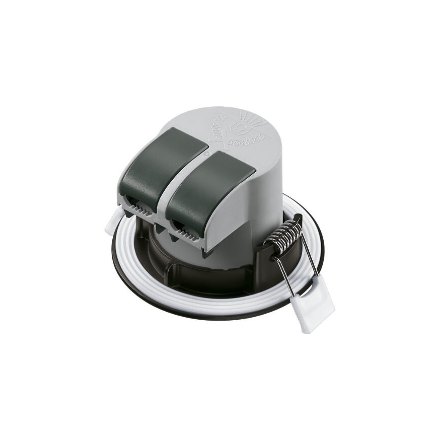 SET 3x Lampada LED da incasso per bagni LED/5,5W/230V 2700K IP65 nero