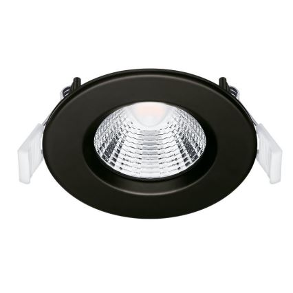 SET 3x Lampada LED da incasso per bagni LED/5,5W/230V 2700K IP65 nero