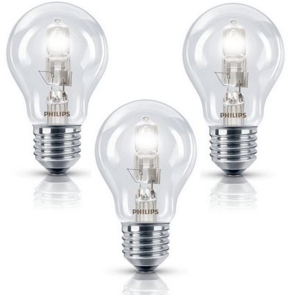 SET 3x Lampadina alogena dimmerabile Philips E27/28W/230V