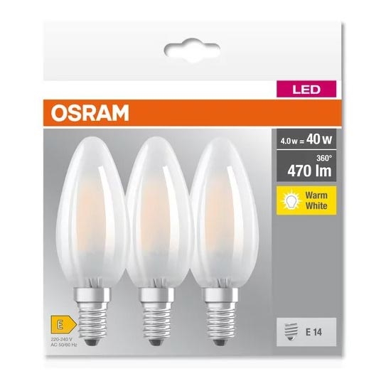 SET 3x Lampadina LED B40 E14/4W/230V 2700K - Osram