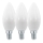 SET 3x Lampadina LED C37 E14/6W/230V 3000K - Eglo 12884