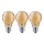 SET 3x Lampadina LED CLASIC AMBER A60 E27/9W/230V 2200K - Brilagi