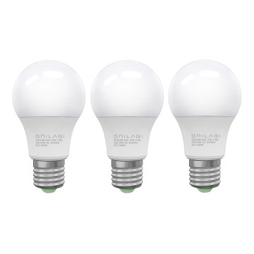 SET 3x Lampadina LED ECOLINE A60 E27/10W/230V 6500K - Brilagi
