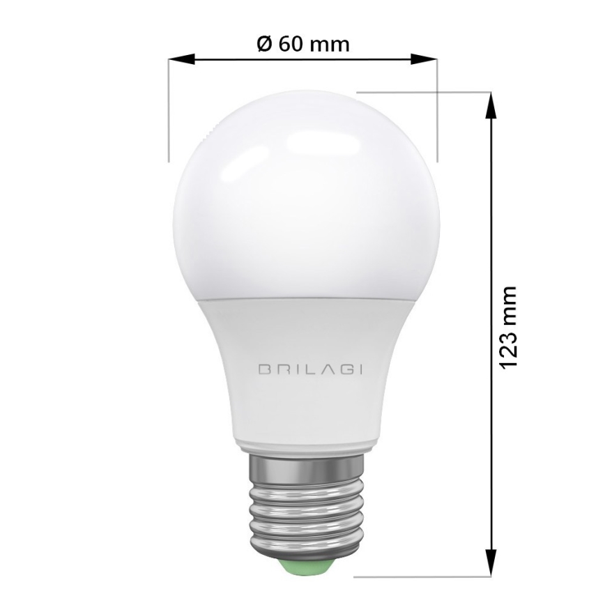 SET 3x Lampadina LED ECOLINE A60 E27/15W/230V 6500K - Brilagi