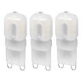SET 3x Lampadina LED ECOLINE G9/2,5W/230V 3000K - Brilagi