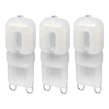 SET 3x Lampadina LED ECOLINE G9/2,5W/230V 3000K - Brilagi