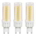SET 3x Lampadina LED ECOLINE G9/7W/230V 3000K - Brilagi