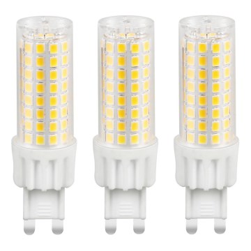 SET 3x Lampadina LED ECOLINE G9/7W/230V 3000K - Brilagi