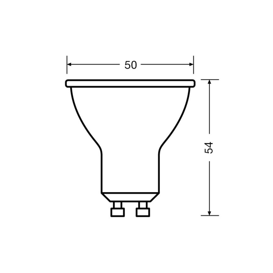 SET 3x Lampadina LED PAR16 GU10/4,5W/230V 6500K 36° - Osram