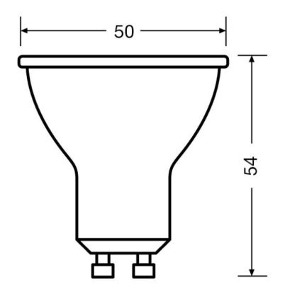 SET 3x Lampadina LED PAR16 GU10/6,9W/230V 2700K 36° - Osram