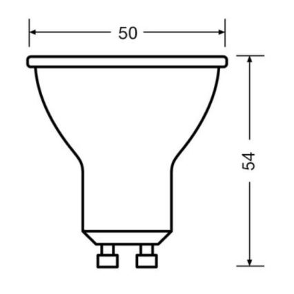 SET 3x Lampadina LED PAR16 GU10/6,9W/230V 4000K - Osram